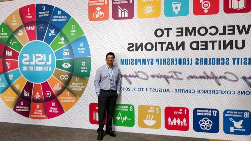 Prateek Samal at the United Nations Leadership Symposium in Thailand